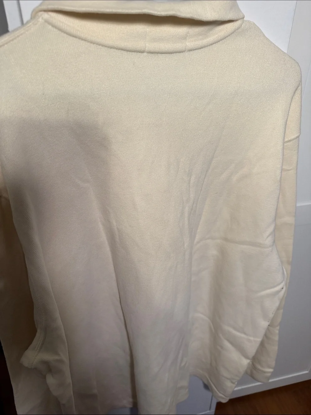 Polo by Ralph Lauren Cream Half-Zip Pullover with Green Pony